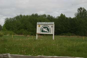 Sign at entrance from Alderson Road.